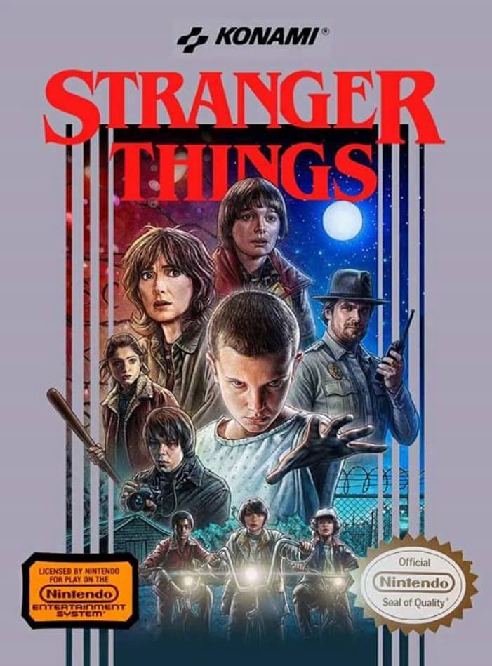 Stranger Things fake Nes cover